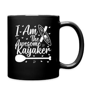 Kayak drôle - Je suis le kayakiste génial - Mug uni - noir - Droite