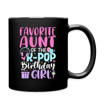 Tante préférée de la fille d’anniversaire de la K-Pop - Mug uni - noir - Droite