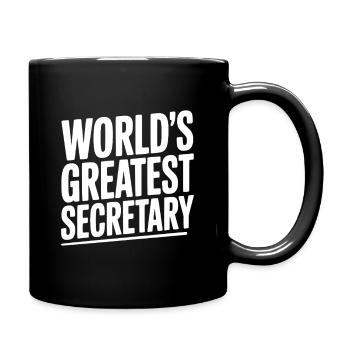 Le plus grand secrétaire du monde - Mug uni - noir - Droite