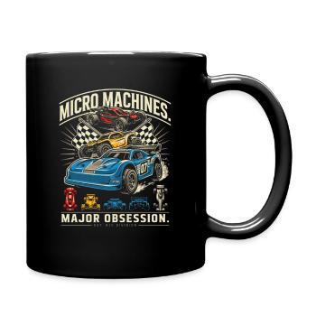 Mikro-Maschinen, große Obsession – RC-Rennen - Tasse einfarbig - Schwarz - Rechts