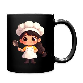 Kitchen Heroine Little Cook - Full Colour Mug - black - Right