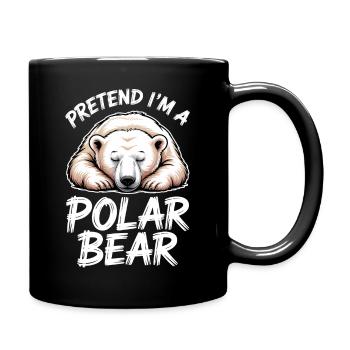 Polar Bear Sayings Polar Bears Funny Polar Bear Gift - Full Colour Mug - black - Right