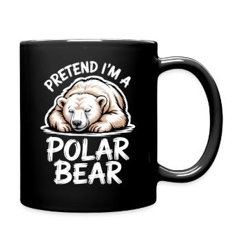 Polar Bear Sayings Polar Bears Funny Polar Bear Gift - Full Colour Mug - black - Right