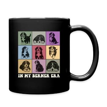 Dans ma mère de chien de montagne bernais de l’ère Berner - Mug uni - noir - Droite