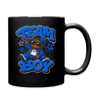 Team Boy Révélation Genre Garçon Bébé Cadeau - Mug uni - noir - Droite