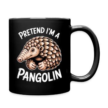 Pangolin Sayings Pine Cone Gift - Full Colour Mug - black - Right