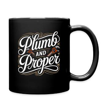 Plombier Maître Plombier Et Artisan Qualifié Approprié - Mug uni - noir - Droite