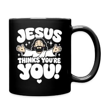 Jésus te trouve incroyable - Mug uni - noir - Droite