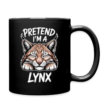 Lynx Dictions Lynx Drôle de cadeau de lynx - Mug uni - noir - Droite