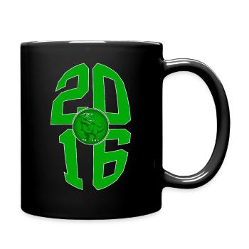 2016 DINO 10 JAHRE DINOSAURIER 10. GEBURTSTAG - Tasse einfarbig - Schwarz - Rechts