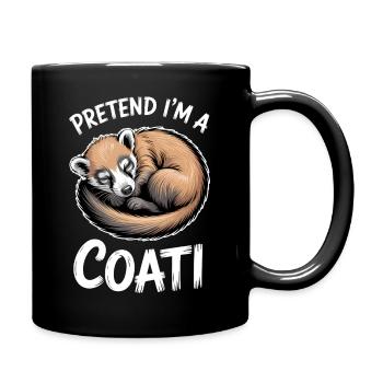 Coatis Sayings Funny Coatis Gift - Full Colour Mug - black - Right