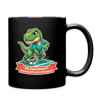 Hockey sur gazon des dinosaures : Disparition des défenseurs - Mug uni - noir - Droite