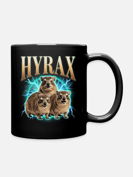 Klippschliefer im Bootleg Stil - Tasse einfarbig - Schwarz