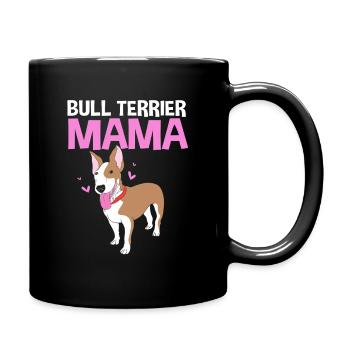 Bull terrier - Mug uni - noir - Droite