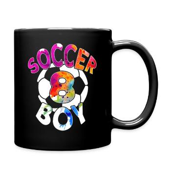 8 ANS FOOTBALLEUR NUMÉRO 8 FOOTBALL 8E ANNIVERSAIRE - Mug uni - noir - Droite