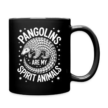 Pangolin Sayings Pine Cone Gift - Full Colour Mug - black - Right