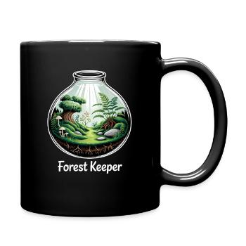 Forest Keeper Moos Terrarium Wald - Tasse einfarbig - Schwarz - Rechts