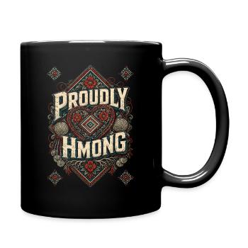 Fièrement Hmong - Mug uni - noir - Droite
