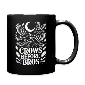 Les corbeaux avant la nuit au clair de lune des frères - Mug uni - noir - Droite