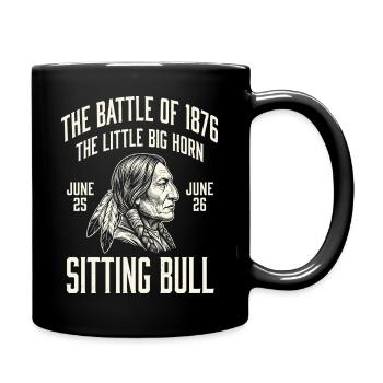 Sitting Bull 1876 Bataille TShirt - Mug uni - noir - Droite