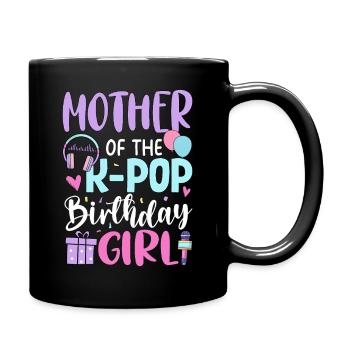 Mère de la fille d’anniversaire de la K-Pop - Mug uni - noir - Droite