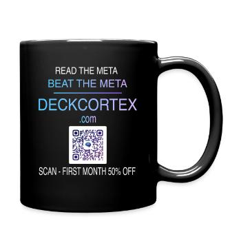 Deckcortex Neon Gehirn Kartenspiel - Tasse einfarbig - Schwarz - Rechts