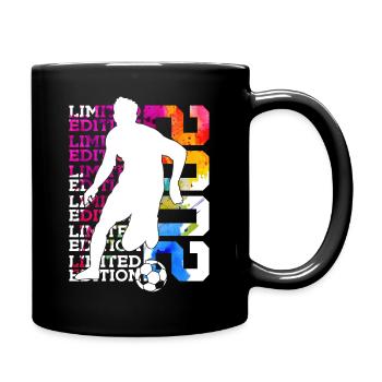 24E ANNIVERSAIRE DE FOOTBALL EN ÉDITION LIMITÉE 2002 - Mug uni - noir - Droite
