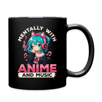 Anime and Music Chibi - Full Colour Mug - black - Right