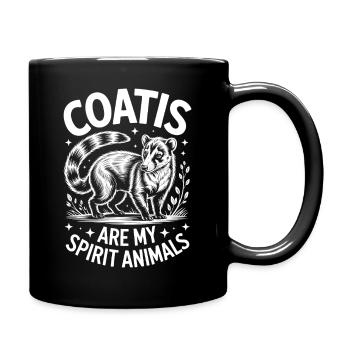 Coatis Sayings Funny Coatis Gift - Full Colour Mug - black - Right