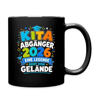  Kita Abgänger 2026 Eine Legende geht vom Gelände - Tasse einfarbig - Schwarz - Rechts