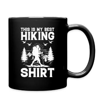 This is my best Hiking Shirt Adventure Hiking - Full Colour Mug - black - Right
