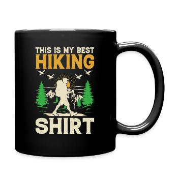 This is my best Hiking Shirt Mountain Hiking - Full Colour Mug - black - Right