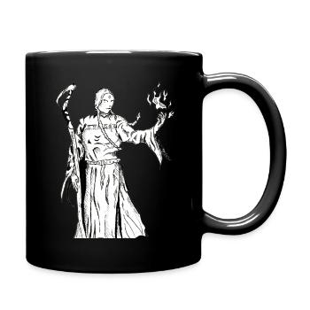 Sorcier de la fantaisie - Mug uni - noir - Droite