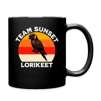 Team Forstenlori - Tasse einfarbig - Schwarz - Rechts