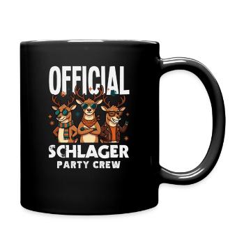 Official Schlager Party Crew Rentiere Festival - Tasse einfarbig - Schwarz - Rechts