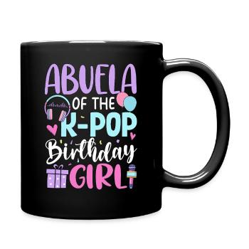 Abuela de la fille d’anniversaire K-Pop - Mug uni - noir - Droite