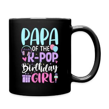 Papa de La Fille d’anniversaire K-Pop - Mug uni - noir - Droite
