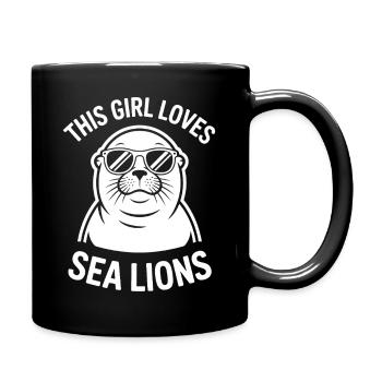 Paroles du Lion de Mer Cadeau drôle du Lion de mer - Mug uni - noir - Droite