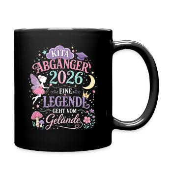 Kita Abgängerin 2026 Magische Feenlegende - Tasse einfarbig - Schwarz - Rechts