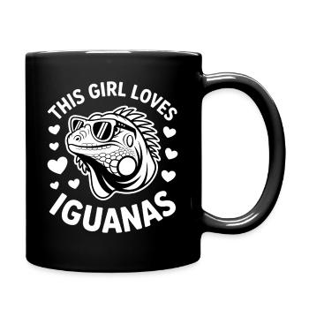 Dictons des iguanes, drôles d’iguanes, cadeau des iguanes. - Mug uni - noir - Droite