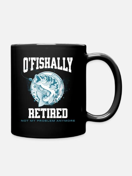 Ofishally Retired Pun - Full Colour Mug - black