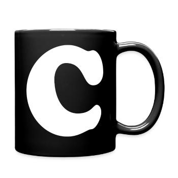 Large C Style Print | Point C | C Logo - Full Colour Mug - black - Right