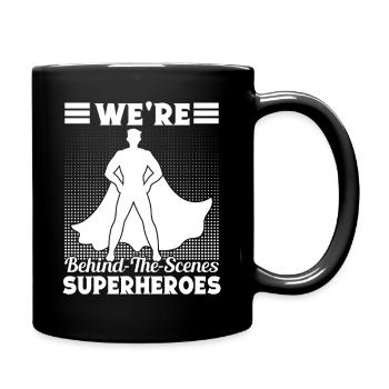 Théâtre Coulisses Comédie Musicale Acteurs de Super-Héros - Mug uni - noir - Droite
