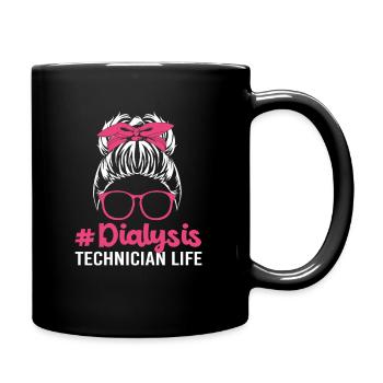 Technicien en dialyse - Mug uni - noir - Droite