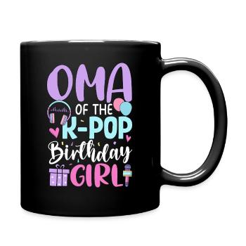 Oma of The K-Pop Birthday Girl - Full Colour Mug - black - Right