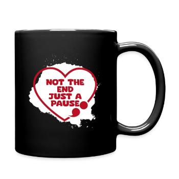 Point-virgule : pause Point-virgule - Mug uni - noir - Droite