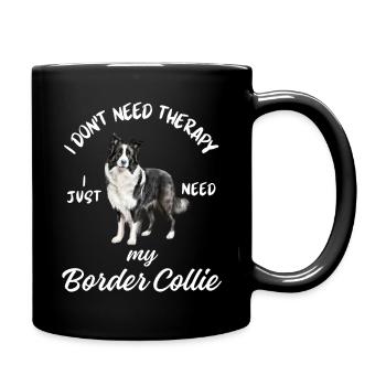 Thérapie Border Collie - Mug uni - noir - Droite