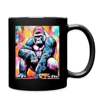 gorilla - Full Colour Mug - black - Right