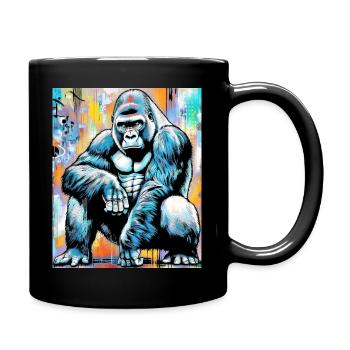 gorilla - Full Colour Mug - black - Right