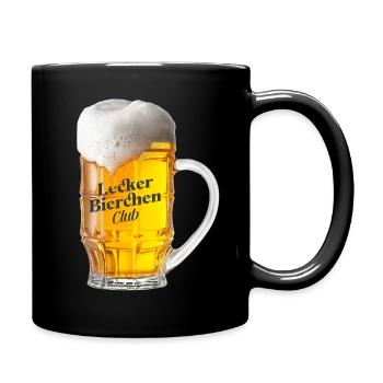 Lecker Bierchen Club - Bier Bierglas Biertrinker - Tasse einfarbig - Schwarz - Rechts